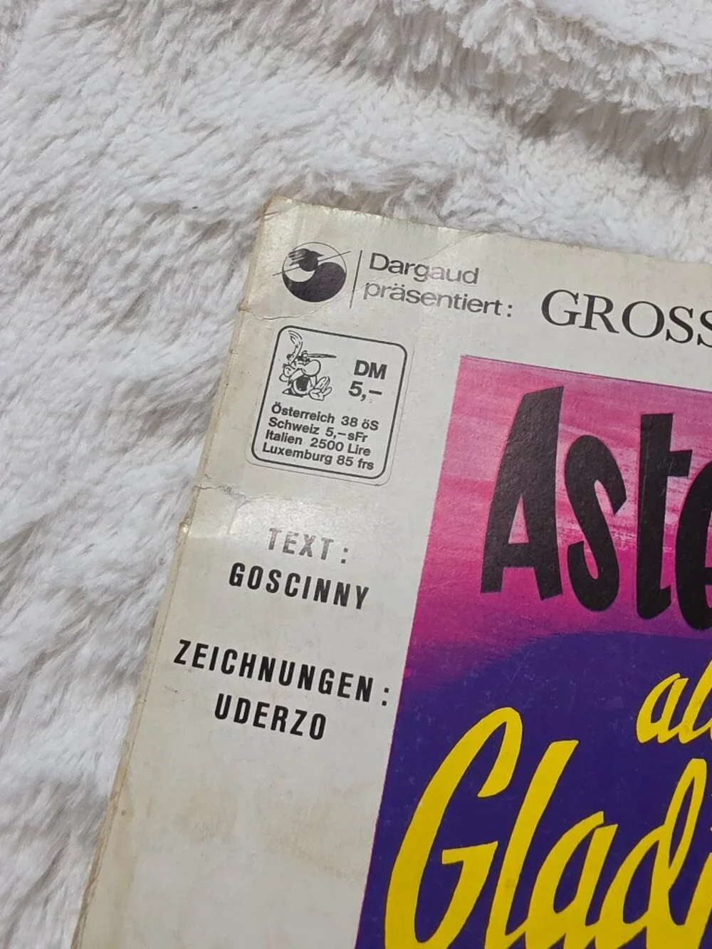 Asterix als Gladiator Großer Asterix-Band III 1. Auflage 1969 (5 DM)